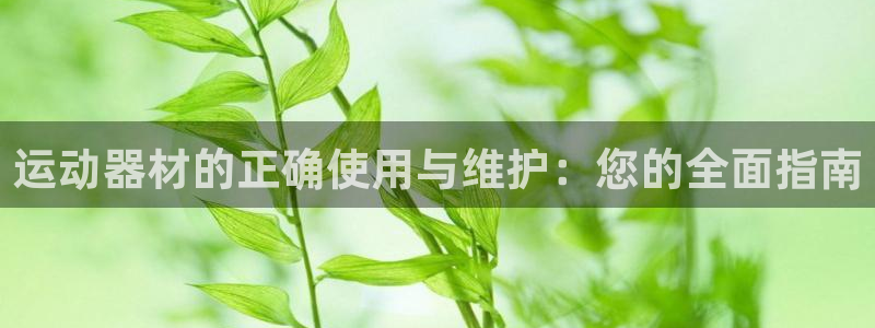 意昂体育4平台注册流程图：运动器材的正确使用与维护：