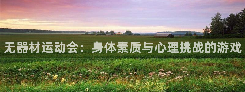 意昂体育4是干嘛的公司：无器材运动会：身体素质与心理挑战的游