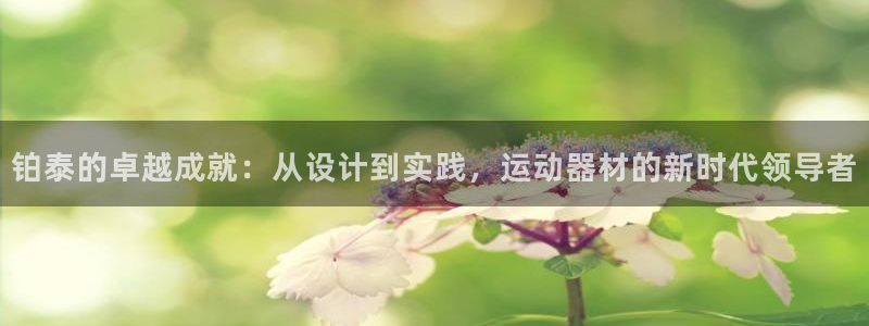 注册意昂4：铂泰的卓越成就：从设计到实践，运动器材的