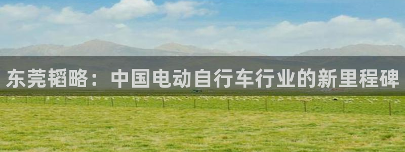 意昂体育4开户：东莞韬略：中国电动自行车行业的新里程