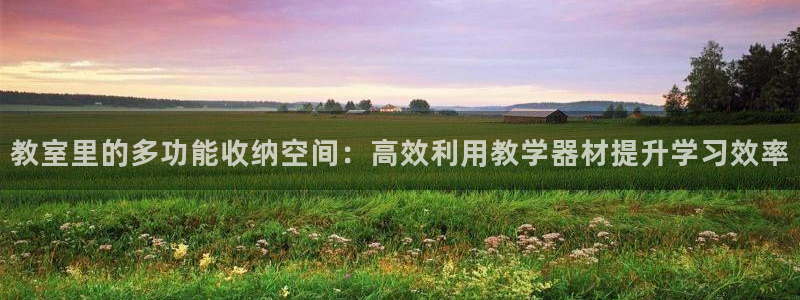 意昂4官网：教室里的多功能收纳空间：高效利用教学器材