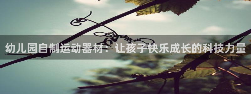 意昂4集团官网首页：幼儿园自制运动器材：让孩子快乐成