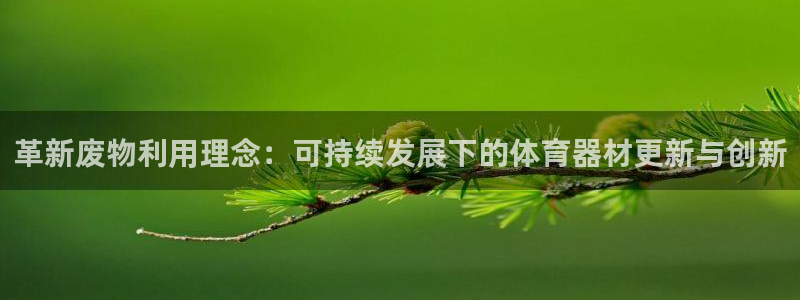 意昂集团官网：革新废物利用理念：可持续发展下的体育器