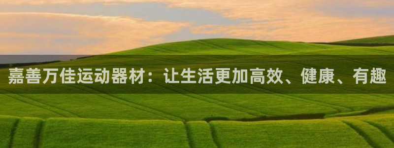 意昂4五金厂：嘉善万佳运动器材：让生活更加高效、健康、有趣