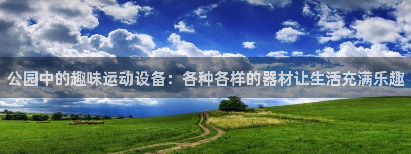 意昂4娱乐网站：公园中的趣味运动设备：各种各样的器材