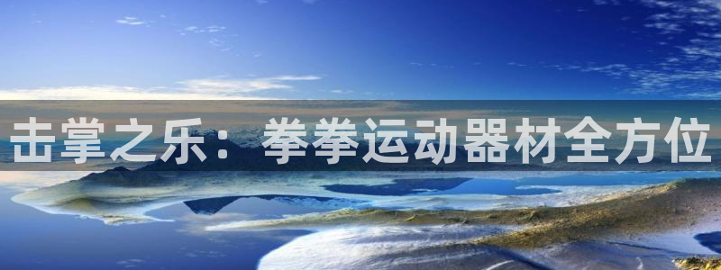 意昂平台体育：击掌之乐：拳拳运动器材全方位