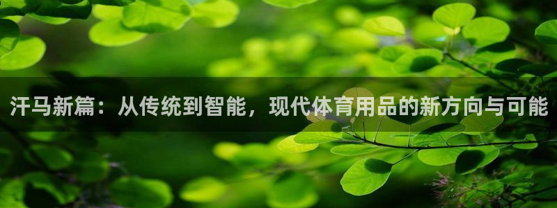 意昂4集团logo：汗马新篇：从传统到智能，现代体育用品的新